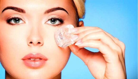 kosmetisches Eis zur Verjüngung der Haut um die Augen